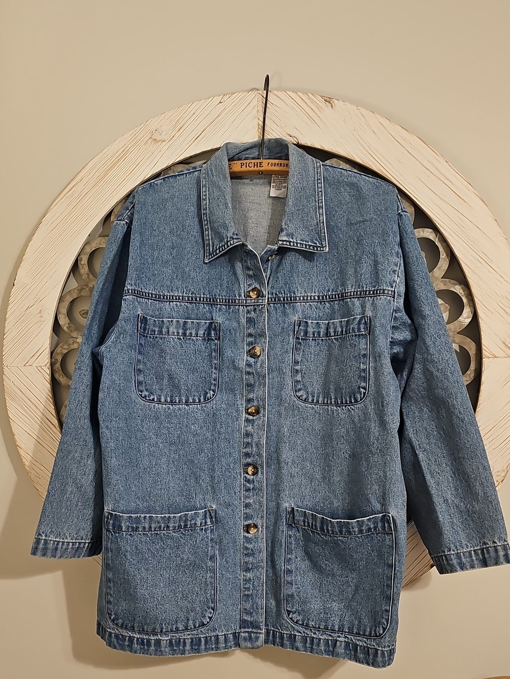Cabin Creek Denim Button-Front Chore Coat